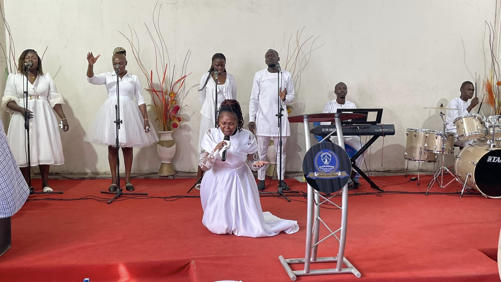Church choir singing